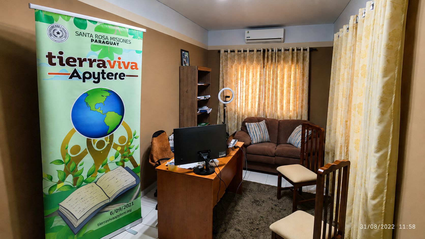 Espacio institucional de Tierra Viva Apytere
